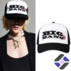 BIGBANG 20th Anniversary Trucker Hat - worn by model and standalone front view