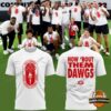 Georgia Bulldogs Skull Olympics How 'Bout Them Dawgs Football T-Shirt - front and back views