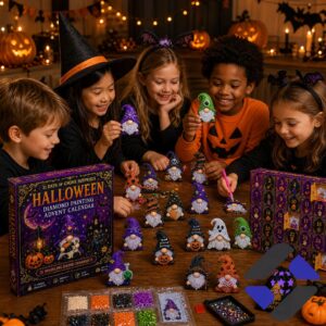 Bottom section of the Advent Calendar Kit, showing candles, a spider, and more gnome ornaments