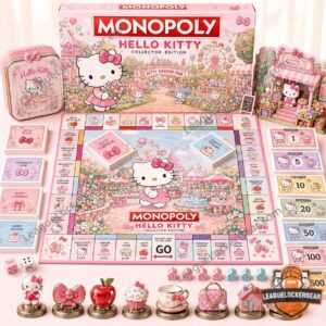 Hello Kitty Monopoly 2026 Board Game - full set with game box, board, and pieces