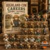 Highland Cow 2026 Careers Advent Calendar - front box with 24 themed cow figures