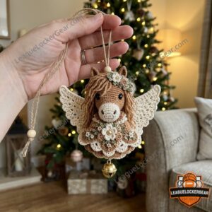 Horse Crochet Angel Christmas Crochet Ornament - photo 2
