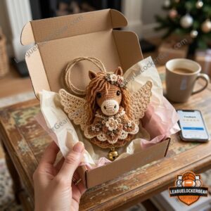 Horse Crochet Angel Christmas Crochet Ornament - photo 3