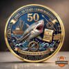 Jaws 50 Years Commemorative 1975-2025 Coin - full front view