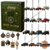 Jeep 85th Anniversary 2026 Edition Advent Calendar - full view with ornaments displayed