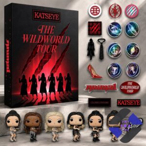 KATSEYE Animal Dance The Wildworld Tour 2026 Advent Calendar box close-up
