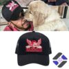 Nahmias Angel Trucker Hat - worn by Lewis Hamilton with a golden retriever puppy