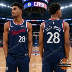 Los Angeles Clippers Rui Hachimura Player Number 28 Basketball Jersey - close-up front view