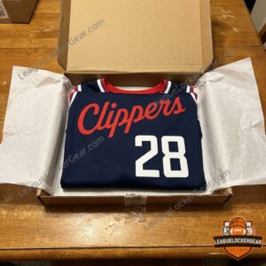 Los Angeles Clippers Rui Hachimura Player Number 28 Basketball Jersey - close-up front bottom