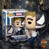 Marvel Comics Eddie Brock Venom Splits Brock Fired Newspaper Funko Pop - full figure with collector box