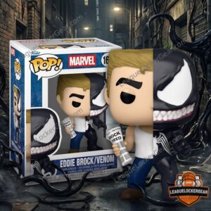 Marvel Comics Eddie Brock Venom Splits Brock Fired Newspaper Funko Pop - full figure with collector box