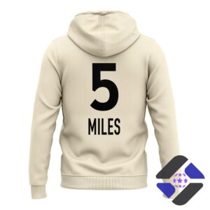 Minnesota Lynx Olivia Miles Can't You See Wants It All 5 Hoodie - back graphic detail with number 5 and MILES