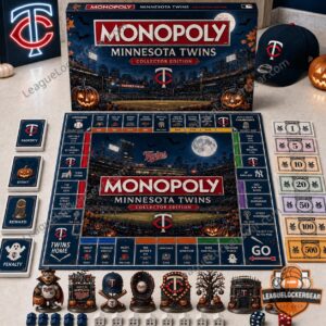 Minnesota Twins Monopoly 2026 Board Game - full view with box, board, and game pieces