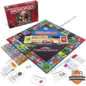 Monopoly National Lampoon's Christmas Vacation Board Game - close-up of the top left corner showing Monopoly