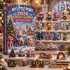 My Little Pony 2026 Advent Calendar - complete display with open box and figurines