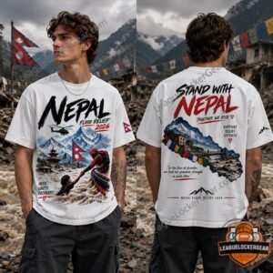 Nepal Flood Relief 2026 Stand With Nepal T-Shirt - photo 2