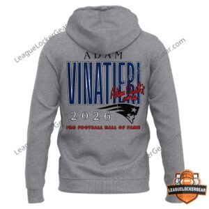 New England Patriots Adam Vinatieri Class of 2026 Pro Football Hall of Fame Hoodie - photo 3