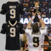 New Orleans Saints Drew Brees Football Jersey - composite image showing jersey views and player celebration