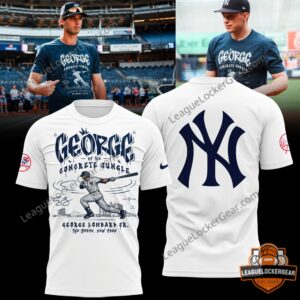 New York Yankees George Of The Concrete Jungle George Lombard Jr. T-Shirt - composite view showing front