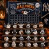 New York Yankees Halloween 2026 Advent Calendar - full display of calendar and ghost figures