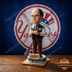 New York Yankees Seinfeld George Costanza Calzone Bobblehead 2026 Giveaway - full front view