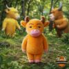 Niu Lai Here Comes The Cow Plush Toy - full view in a forest setting