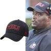 Northern Illinois Huskies Thomas Hammock Baseball Cap - split image showing product shot and coach wearing it