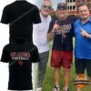 Oklahoma Sooners Football T-Shirt - two black shirts, one plain back and one front with design