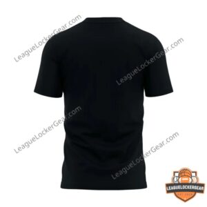 Oklahoma Sooners Football T-Shirt - front view of the black shirt with red and white logo