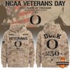Oregon Ducks Veterans Day 250 Years of Freedom 2026 Hoodie - overall design view
