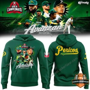 Pericos de Puebla Avanzan Serie de Campeonato 2025 Hoodie - front and back views