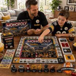 Pittsburgh Steelers Heinz Collector Edition Tailgate Monopoly board game with 3D stadium piece