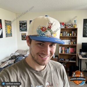 Pokemon Ash Ketchum Fishing Magikarp Psyduck Hat - close-up featuring Ash, Magikarp, and Psyduck