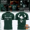 Portland State Vikings Battle Axe Defense Uniforms 2026 T-Shirt - concept art with player and t-shirt mockups
