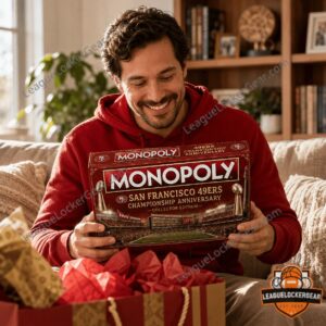 San Francisco 49ers Championship Anniversary Monopoly Board Game - game box and board corner