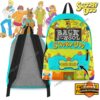 Scooby-Doo Back to School Custom Name Backpack - front view with characters and customizable name, back view