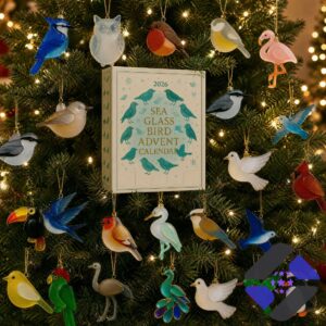 Sea Glass Bird Inspired Design 2026 Advent Calendar - top corner view