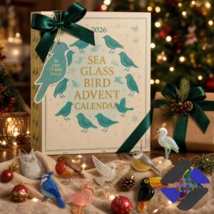 Sea Glass Bird Inspired Design 2026 Advent Calendar - text detail