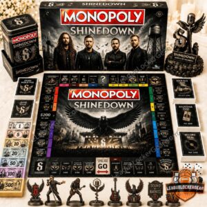Shinedown Monopoly 2026 Board Game - full set with tin and game pieces