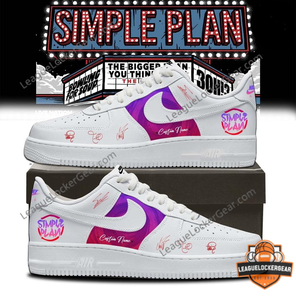 Simple Plan The Bigger You Think The Better It Is Tour Sneakers