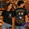 Snoopy Michael Myers Haddonfield Nightmares Halloween T-Shirt - front and back view on models