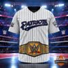 Somerset Patriots WWE Undisputed Champion Belt Baseball Jersey - full front view