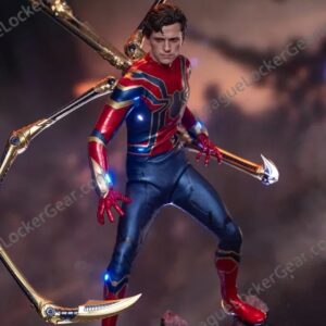 Spider-Man Avengers Endgame Iron Spider Collectible Figure - left hand with Infinity Gauntlet