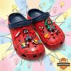 Spider-Man Miles Morales Marvel Jibbitz Charms Crocs Clogs - pair overhead view