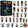 Star Trek 60th Anniversary 2026 Advent Calendar - box with all 24 collectible items displayed