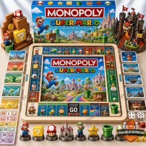 Super Mario Monopoly 2026 Board Game - complete set with characters and accessories