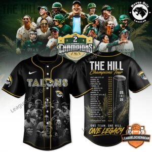 Talons The Hill Back To Back Champions Tour 2026 Baseball Jersey
