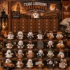 Texas Longhorns Halloween Advent Calendar - complete set with 24 ghost figurines
