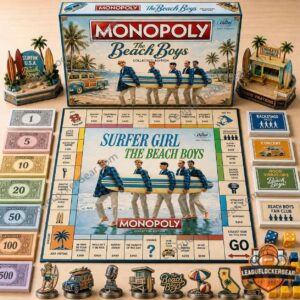 The Beach Boys Monopoly 2026 Board Game - full set with box and game pieces