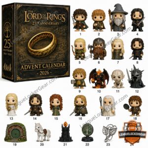 The Lord of the Rings 25th Anniversary 2026 Advent Calendar - full collection with box and 24 figures